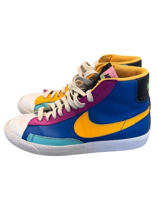 Nike Other - Nike Blazer Mid Multicolor High-Top Sneakers US 6.5Y Vibrant Leather Design
